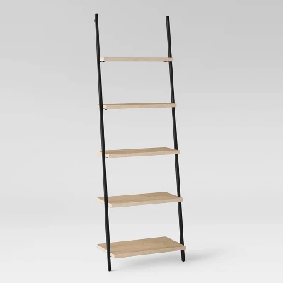 72" Loring 5 Shelf Leaning Bookshelf - Threshold™ 7 72" Loring 5 Shelf Leaning Bookshelf - Threshold™ - Image 7