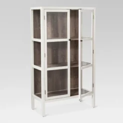 56.2" Hadley Library Cabinet With Glass Shell White - Threshold™ -Homcom Store GUEST b3be3e09 a22b 4dd7 963c b3cc3e349a54