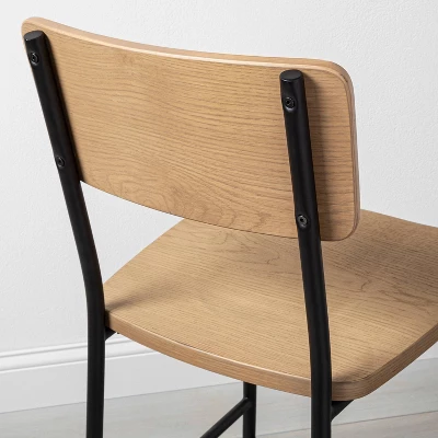 Wood & Steel Counter Stool -Natural/Black - Hearth & Hand™ With Magnolia 4 Wood & Steel Counter Stool -Natural/Black - Hearth & Hand™ With Magnolia - Image 4