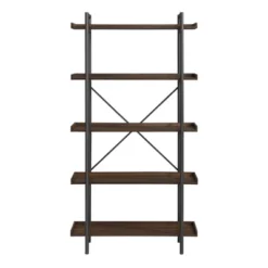 68" 5 Tray Shelf Urban Pipe X Back Bookshelf - Saracina Home -Homcom Store GUEST b4d7ebba 01b1 47da ac7e 61550f26d18d