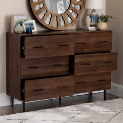 Higgins Modern Horizontal 6 Drawer Dresser - Saracina Home 20 Higgins Modern Horizontal 6 Drawer Dresser - Saracina Home -Homcom Store GUEST b51baecc 8022 4031 8aac a3ba997bb471