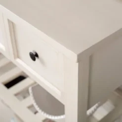 48" Farmhouse Solid Wood 2 Drawer Buffet White - Saracina Home -Homcom Store GUEST b5853194 2753 4ee0 a18a 2cc770d50078