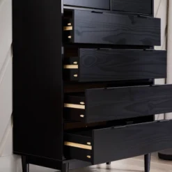 Mid-Century Modern Solid Wood 6 Drawer Vertical Dresser - Saracina Home 29 Mid-Century Modern Solid Wood 6 Drawer Vertical Dresser - Saracina Home -Homcom Store GUEST b5fe320b c3da 49e6 985f 60a942767455