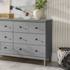 Stiva Classic Mid-Century Modern Horizontal 6 Drawer Dresser - Saracina Home 27 Stiva Classic Mid-Century Modern Horizontal 6 Drawer Dresser - Saracina Home -Homcom Store GUEST b6ac3720 5c6e 4c37 885d dc763e205949