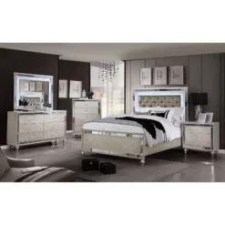 3pc Queen La Mesa Bed Nightstand And Dresser Set Silver - HOMES: Inside + Out 13 3pc Queen La Mesa Bed Nightstand And Dresser Set Silver - HOMES: Inside + Out -Homcom Store GUEST b9786f17 48db 429b 8e5d 5402eedf3869