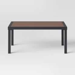 Bryant 2pc Faux Wood Patio Loveseat & Coffee Table - Gray/Natural - Threshold™ -Homcom Store GUEST ba083347 617b 4dd4 8a16 a648e7fd009c