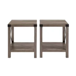 Set Of 2 Sophie Rustic Farmhouse X Frame Side Tables - Saracina Home 19 Set Of 2 Sophie Rustic Farmhouse X Frame Side Tables - Saracina Home -Homcom Store GUEST ba192e9c bdb3 4fbc b015 1e016932d4a2