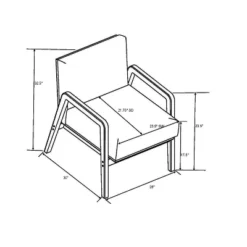 Upholstered Wood Framed Accent Arm Chair - Hearth & Hand™ With Magnolia -Homcom Store GUEST c03e3009 dba3 4cc5 b876 4cc51b19cd37