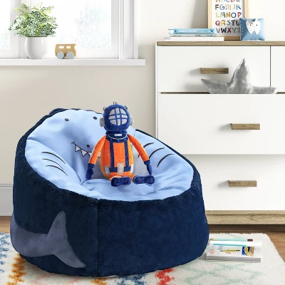Shark Kids' Bean Bag Chair - Pillowfort™ 1 Shark Kids' Bean Bag Chair - Pillowfort™