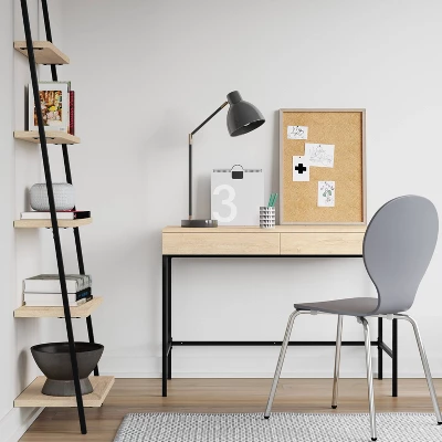 72" Loring 5 Shelf Leaning Bookshelf - Threshold™ 1 72" Loring 5 Shelf Leaning Bookshelf - Threshold™