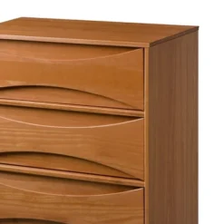 Mid-Century Modern Contoured 5 Drawer Chest Of Drawers - Saracina Home 31 Mid-Century Modern Contoured 5 Drawer Chest Of Drawers - Saracina Home -Homcom Store GUEST c27c7fcf f0c0 42b6 8b83 888be9d75160