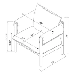 Arbon Wood Dowel Accent Chair With Cushion Arms - Threshold™ Designed With Studio McGee 11 Arbon Wood Dowel Accent Chair With Cushion Arms - Threshold™ Designed With Studio McGee -Homcom Store GUEST c429d501 6755 4c8a 864f afd6717b29db