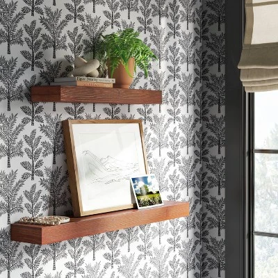 36" Floating Wood Shelf - Threshold™ 1 36" Floating Wood Shelf - Threshold™