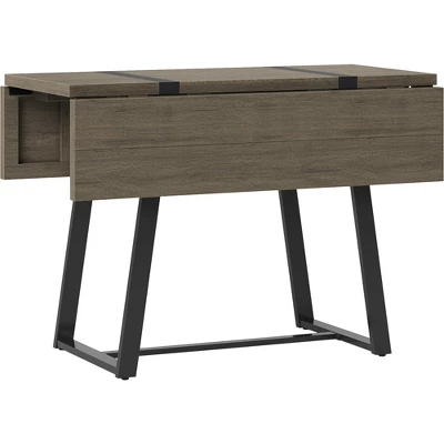 Brimfield Metal Base Extendable Dining Table Brown - Threshold™ 3 Brimfield Metal Base Extendable Dining Table Brown - Threshold™ - Image 3