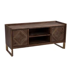 Glacerad Reclaimed Wood Media Console For TVs Upto 50" Brown - Aiden Lane -Homcom Store GUEST c5ca11b1 d694 4204 b4c7 035d6a35a4c8