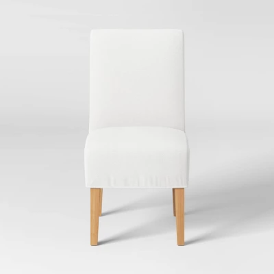 Mirage Slipcover Dining Chair Cream - Threshold™ 2 Mirage Slipcover Dining Chair Cream - Threshold™ - Image 2