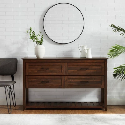 Transitional 4 Drawer Buffet - Saracina Home 3 Transitional 4 Drawer Buffet - Saracina Home - Image 3