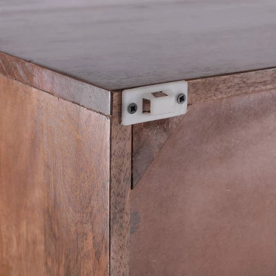 Rabun Handcrafted Mid-Century Modern Mango Wood 3 Drawer Chest Light Oak - Christopher Knight Home 5 Rabun Handcrafted Mid-Century Modern Mango Wood 3 Drawer Chest Light Oak - Christopher Knight Home - Image 5