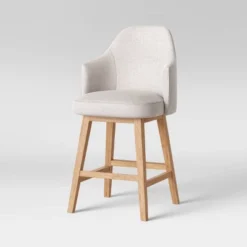 Kinston Swivel Curved Back Upholstered Counter Height Barstool - Threshold™ 19 Kinston Swivel Curved Back Upholstered Counter Height Barstool - Threshold™ -Homcom Store GUEST c82621b6 96ab 44e5 b687 5f1002216c8e