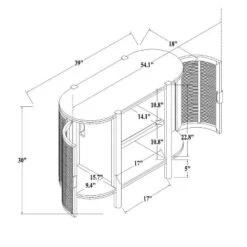 Portola Hills Caned Door Console With Shelves - Threshold™ Designed With Studio McGee 16 Portola Hills Caned Door Console With Shelves - Threshold™ Designed With Studio McGee -Homcom Store GUEST ca010533 3434 4baa 9362 bdbf17be2193