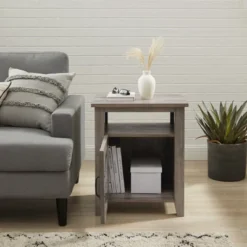 Transitional Classic Windowpane Storage Side Table - Saracina Home 15 Transitional Classic Windowpane Storage Side Table - Saracina Home -Homcom Store GUEST cbb37e54 c745 4571 a7b5 4aeb205775c7