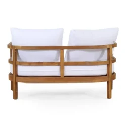 2pc Ellendale Outdoor Acacia Wood Loveseat & Coffee Table Teak/White - Christopher Knight Home 17 2pc Ellendale Outdoor Acacia Wood Loveseat & Coffee Table Teak/White - Christopher Knight Home -Homcom Store GUEST cd4af724 df56 4a28 be7d da6d8f55bc12