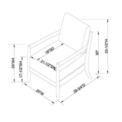 Park Valley Ladder Back Wood Arm Accent Chair - Threshold™ Designed With Studio McGee 13 Park Valley Ladder Back Wood Arm Accent Chair - Threshold™ Designed With Studio McGee -Homcom Store GUEST ce32bc3c bd47 42a8 bac8 4fae9f0aa812