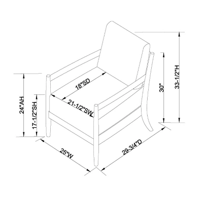 Park Valley Ladder Back Wood Arm Accent Chair - Threshold™ Designed With Studio McGee 6 Park Valley Ladder Back Wood Arm Accent Chair - Threshold™ Designed With Studio McGee - Image 6