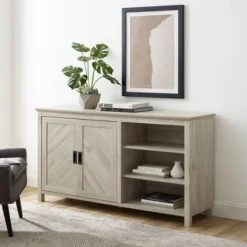58" Diagonal Grooved Door Sideboard With Open Storage - Saracina Home 12 58" Diagonal Grooved Door Sideboard With Open Storage - Saracina Home -Homcom Store GUEST cf1ba08a f324 4acf a026 9aaf9f410d3e