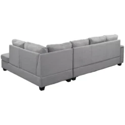 108" Reversible L-Shape Sectional Sofa Couch With Storage Ottoman-ModernLuxe -Homcom Store GUEST cf67049d 154f 4dc2 ae99 6b6bcf37a836