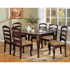 Set Of 2 Danburn Floral Accented Ladder Back Side Chair Dark Walnut - HOMES: Inside + Out 3 Set Of 2 Danburn Floral Accented Ladder Back Side Chair Dark Walnut - HOMES: Inside + Out -Homcom Store GUEST cf821401 d0d8 4d1d 9cff e6907dfc5984