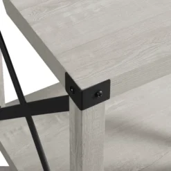 Sophie Rustic Industrial X Frame Side Table - Saracina Home -Homcom Store GUEST d2bc7a70 a6d7 44e2 9ef8 92f1a3ae1ed2