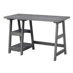 Designs2Go Trestle Desk With Shelves - Breighton Home -Homcom Store GUEST d3c35582 9cbe 4d8b 93b4 313574d1e5e3