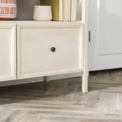 Farmhouse 3 Drawer Wood TV Stand For TVs Up To 65" - Saracina Home -Homcom Store GUEST d77774f4 3e5a 4a67 9f72 0016110a90cd