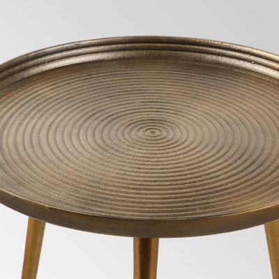 Everts Modern Accent Table Brass - Christopher Knight Home 3 Everts Modern Accent Table Brass - Christopher Knight Home - Image 3