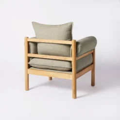 Arbon Wood Dowel Accent Chair With Cushion Arms - Threshold™ Designed With Studio McGee 8 Arbon Wood Dowel Accent Chair With Cushion Arms - Threshold™ Designed With Studio McGee -Homcom Store GUEST d9150c7b aece 4f3c 8d87 90a428d31cc5