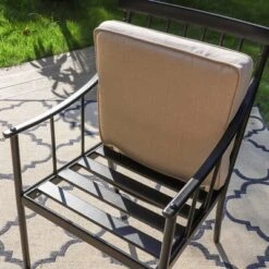 2pk Outdoor Steel Arm Chairs With Cushions - Captiva Designs 12 2pk Outdoor Steel Arm Chairs With Cushions - Captiva Designs -Homcom Store GUEST d9a03809 8f00 4529 9f1b 977ab19f4acf