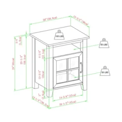 Transitional Classic Windowpane Storage Side Table - Saracina Home 19 Transitional Classic Windowpane Storage Side Table - Saracina Home -Homcom Store GUEST dad8aa65 d963 49c7 bda3 78b3efe46282