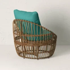 Topanga Club Chair With Ottoman - Blue/Brown - Opalhouse™ Designed With Jungalow™ 12 Topanga Club Chair With Ottoman - Blue/Brown - Opalhouse™ Designed With Jungalow™ -Homcom Store GUEST db6f5d67 275a 4bfa 9fae 3ff68f41b8d1