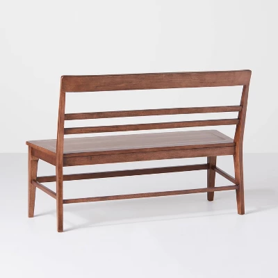 Wood Ladder Back Bench - Hearth & Hand™ With Magnolia 3 Wood Ladder Back Bench - Hearth & Hand™ With Magnolia - Image 3