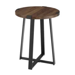 Wrightson Urban Industrial Faux Wrap Leg Round Side Table - Saracina Home 23 Wrightson Urban Industrial Faux Wrap Leg Round Side Table - Saracina Home -Homcom Store GUEST de11acff 57fb 43ae ba23 8b22beb8247c