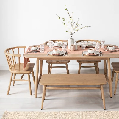 Shaker Dining Table - Natural - Hearth & Hand™ With Magnolia 1 Shaker Dining Table - Natural - Hearth & Hand™ With Magnolia