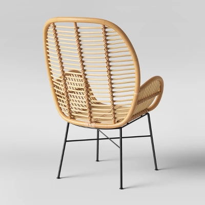 Lily Rattan Armchair With Metal Legs - Assembly Required - Opalhouse™ 2 Lily Rattan Armchair With Metal Legs - Assembly Required - Opalhouse™ - Image 2