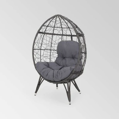 Gianni Wicker Teardrop Chair - Christopher Knight Home 6 Gianni Wicker Teardrop Chair - Christopher Knight Home - Image 6
