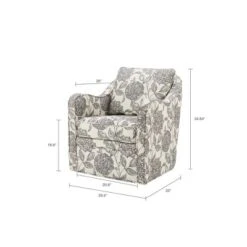 Mitchell Wide Seat Swivel Armchair - Madison Park -Homcom Store GUEST e5ed9915 3516 412b b1ad 957700ceb0ac