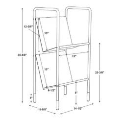 Two-Tier Metal Vinyl Record Storage Rack Black - Hearth & Hand™ With Magnolia -Homcom Store GUEST e61e656a 2061 4a63 b99c 85e84f0ab94f