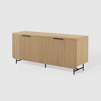 Modern 4 Door Reeded Sideboard - Saracina Home 6 Modern 4 Door Reeded Sideboard - Saracina Home - Image 6