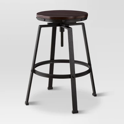 Lewiston Adjustable Swivel Barstool - Threshold 7 Lewiston Adjustable Swivel Barstool - Threshold - Image 7