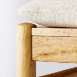 Emery Wood Counter Height Barstool With Upholstered Seat And Sling Back Natural - Threshold™ Designed With Studio McGee 9 Emery Wood Counter Height Barstool With Upholstered Seat And Sling Back Natural - Threshold™ Designed With Studio McGee -Homcom Store GUEST e8ec7e51 c160 4262 8af2 ab79b157278d