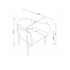 Gladden Rounded Back Anywhere Chair Dark Green - Threshold™ -Homcom Store GUEST e8f2d498 ed91 489d 9cf5 6616d4ab337b